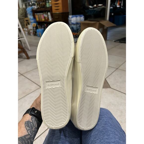 Everlane Off White The Forever Canvas High Top Lace Up Sneakers Sz W 10.5 M 8.5 - Picture 7 of 9